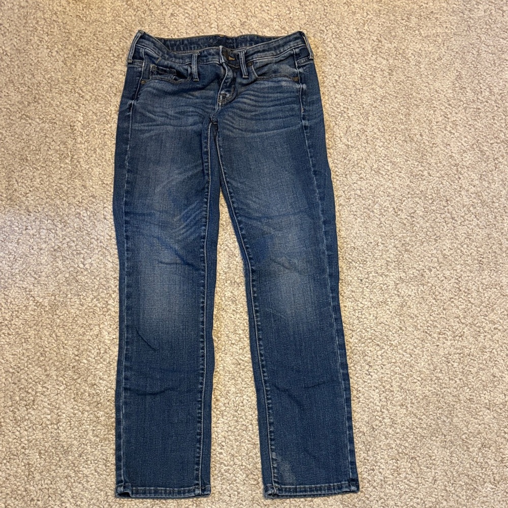Mossimo Denim Mid Rise Straight Blue Women's Jeans Size: 2R